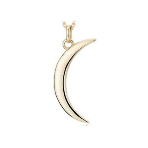 21mm Length Gold Crescent Moon Necklace , Female Empowerment Necklace ODM