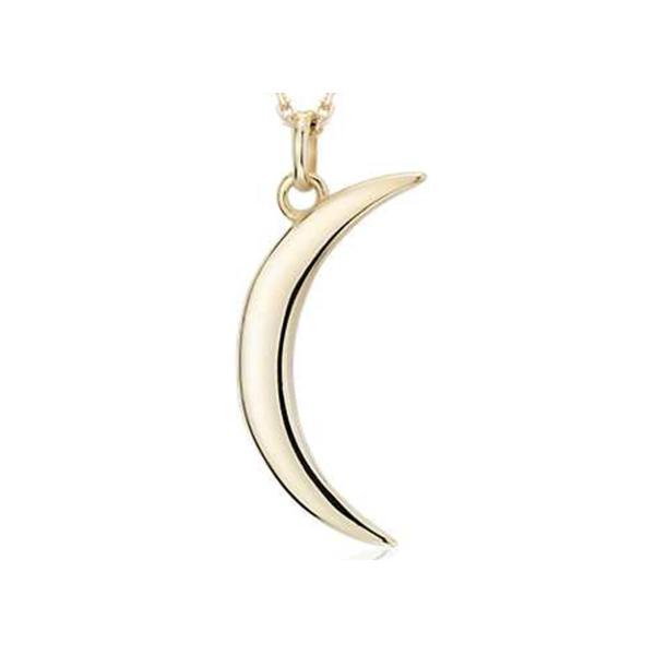 Buy 21mm Length Gold Crescent Moon Necklace , Female Empowerment Necklace ODM at wholesale prices