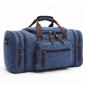 Custom Ladies Microfiber Leather Canvas Tote Bag Women Weekender Duffle Bag