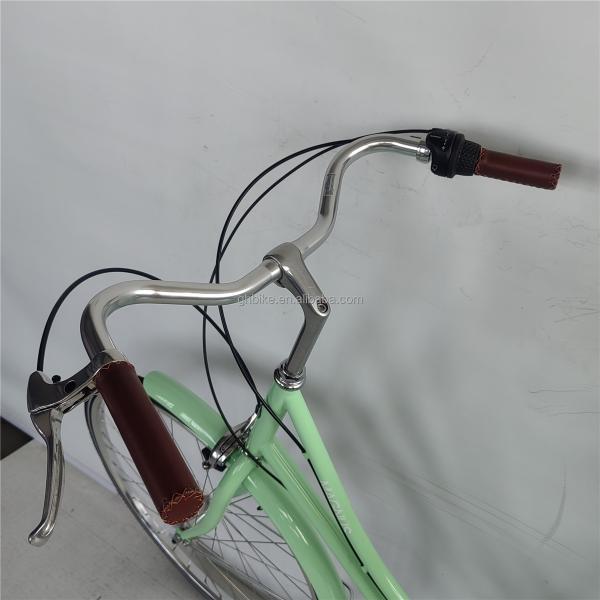 14KG Retro Ladies 7 Speed Vintage Bicycles 700C Adult Women's City Bike with Basket