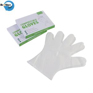Eco Biodegradable Compostable PBAT Plastic Gloves for Cookie Snack Kitchen Food