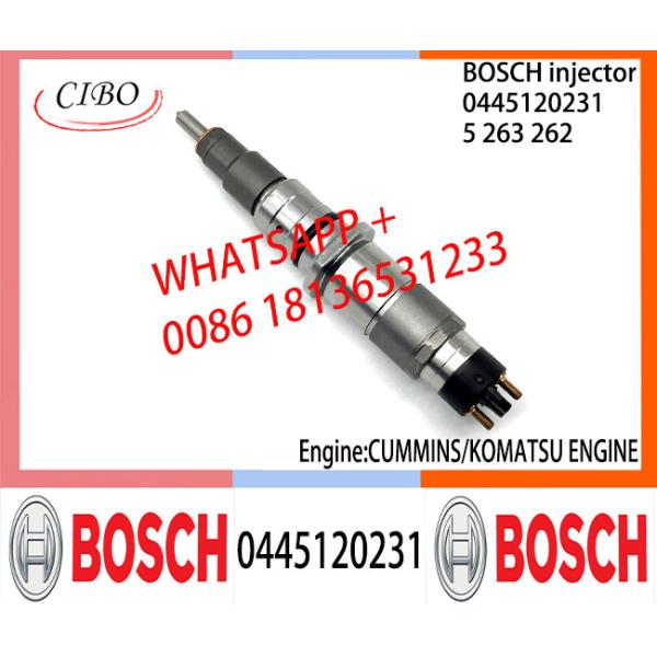 BOSCH 0445120231 5263262 Neutral Fuel Injector Assembly 0445120231 5263262 For CUMMINS KOMATSU