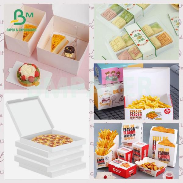 Good Printability 350gsm Food Box Paper White Coated Container Board