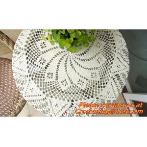 Crocheted Applepine flower Table cloth, table cover, handmade crochet, blanket,