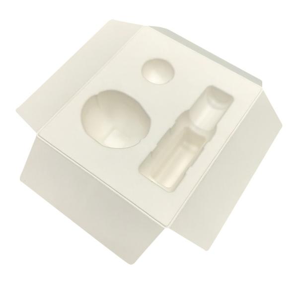 Buy Disposable Biodegradable Eco friendly Custom Skin Care Products Pulp Molded Package Product Sugarcane Paper Pulp Tray at wholesale prices