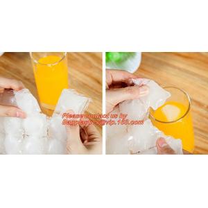 Food Grade Safety Disposable Plastic Ice Cube Bag for Making Ice Packs, Self