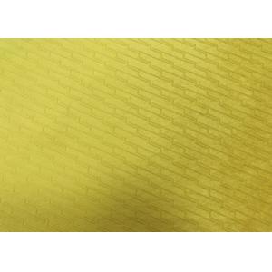 210GSM Soft 100% Polyester Embossed Pattern Micro Velvet Fabric - Yellow