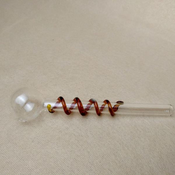 Hand Blown Glass Smoking Tubes Clear Glass Oil Nail Pipes Long Using Life