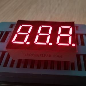 Quality Super Bright Red 0.36-Inch (9.2mm) 3-Digit 7-Segment Common Anode LED Display for Temperature/Humidity Indicators for sale