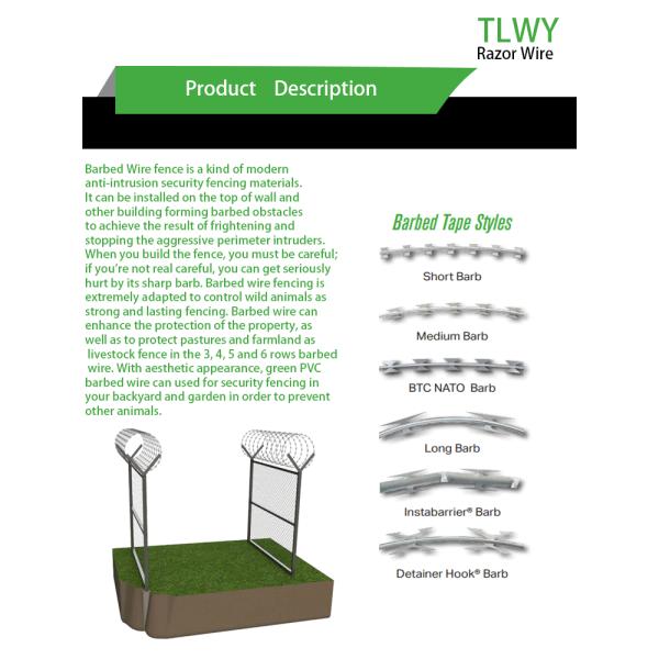 1.5mmx1.5mm Diamond Welded Razor Wire Mesh Electro Galvanized