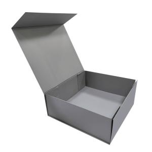 Custom Order Custom Color Size Grey Folding Cardboard Paper Box with Magnetic