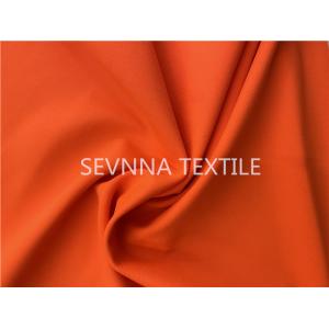 UV Protection Recycled Swimwear Fabric Spandex 4 Way Stretch Free Cut Orange