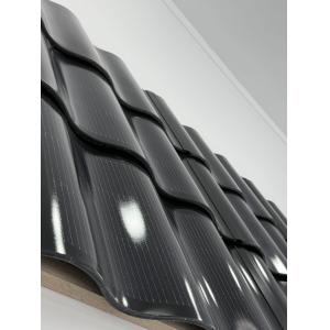 Max. Powewr Temperature Coefficient -0.26% 50W Curved BIPV Solar Roof Tiles for