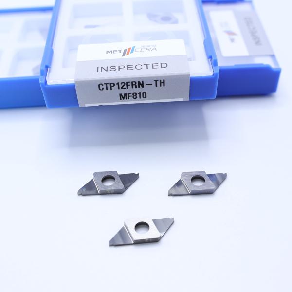 Uncoated Parting Off Indexable Inserts Grade MF810 CNC Carbide Insert For Cut