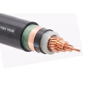 China Stranded PVC XLPE Insulated Power Cable Copper Conductor 35KV on sale