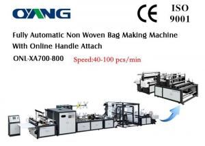 Quality Eco Bag Automatic Non Woven Bag Making Machine For Carry / Shopping Bag for sale
