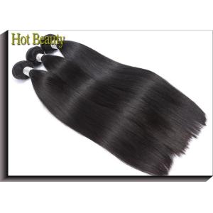 Double Machine Weft Virgin Human Hair Extensions / Remy Peruvian Hair Bundles