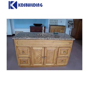 Design Solid Wooden Bathroom Storage Floor Vanity Cabinet