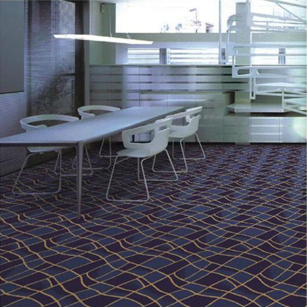 Buy 3d Flat Wave Pattern PVC Commercial Flooring , Patterned Wall To Wall Carpet at wholesale prices