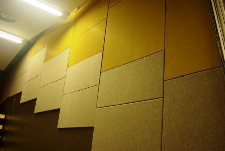 Buy Studio Room Polyester Acoustic Panels / Sound Absorption Fabric Board at wholesale prices