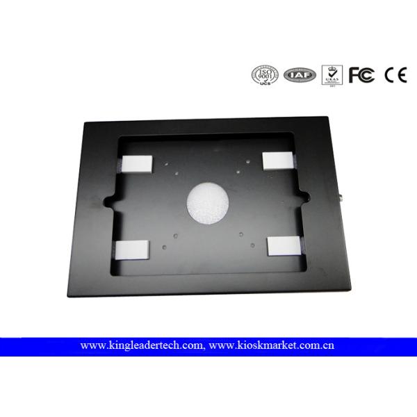 Lockable Matt Black Ipad Kiosk Stand Security For Ipad 2 / 3 / 4 / Air