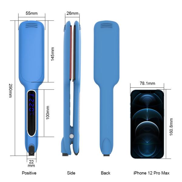 360F-450F Infrared Hair Straightener , Hair Salon Flat Iron 2 Inches