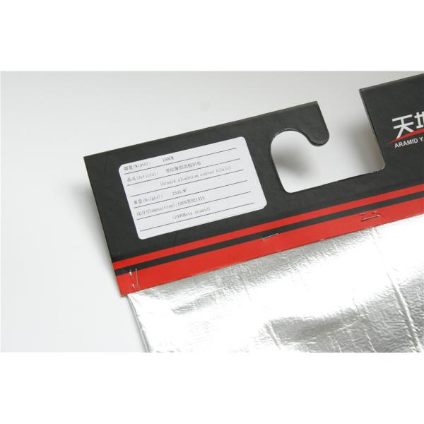 Buy Natural White 100% Meta Aramid Aluminized Fabric Twill Weaving at wholesale prices