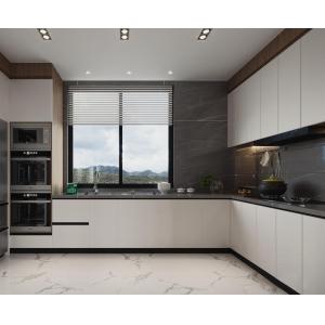 Melamine Lacquer Kitchen Cabinets With Handle Design Customized Kitchen