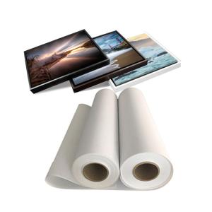 Water Based Inkjet Printing Polyester Canvas Rolls Matte Finish