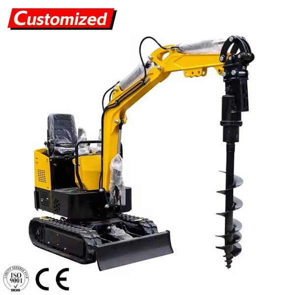 Buy Customized screw pile driver excavators and deep hole drilling rigs for pile foundation excavation, suitable for utility pole pits, tree planting holes, photovoltaic power station support holes at wholesale prices