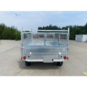 Corrosion Resistant Double Axle Dump Trailer Silver 10x6 Galvanised Trailer