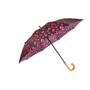 Quality Auto Open Diameter 98cm 23&quot;*8K Wooden Handle Umbrella for sale