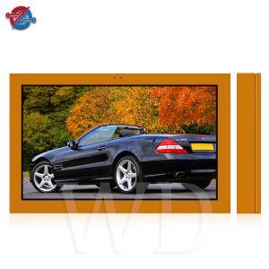 Thin Wall Mount Outdoor LCD Monitor Multimedia Playback All In One Advertising