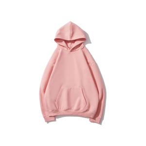 Embroidery Drawstrings Unisex Oversized Plain Cotton Hoodies