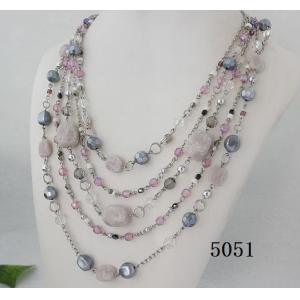 Fashion jewelry antique bronze necklace with eco-friendly material for women