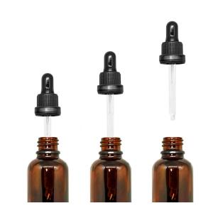 Aromatherapy Glass Amber Dropper Bottles 30ml For Essential Oil