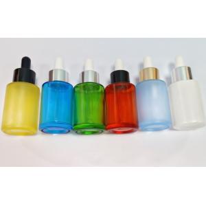 30ml Glass Frosted Dropper Bottle Cylindrical Essence Cosmetic Flat Shoulder