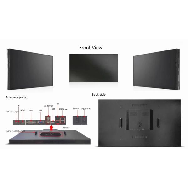 4k solution Rack / Wall Mounted Zero Bezel Video Wall 49 55 Inch infrared Touch