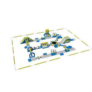 100 People Capacity Inflatable Water Park Games With TUV Certification