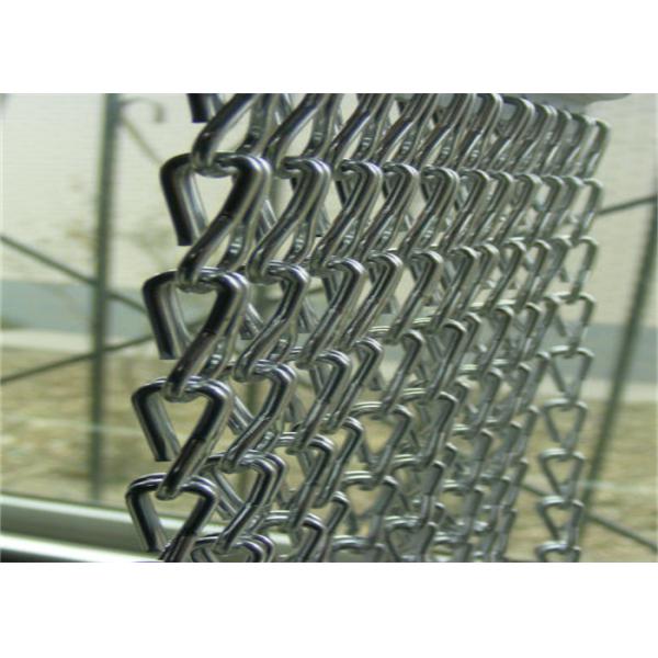 Aluminum Alloy Chain Link Decoration Wire Mesh Screen Curtain Blue Color