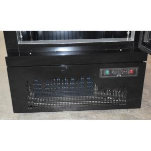 Ventilated Cooling Upright Glass Door Freezer For Ice Cream