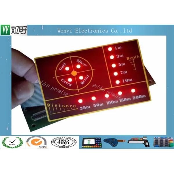 Buy SMT Circuit With LED  Backlight Illuminated Embossing Key Membrane Switch at wholesale prices