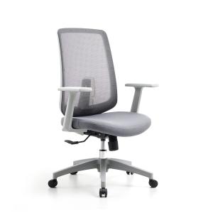 M-062B Mid back gray swivel mesh chair ergonomic executive high back office