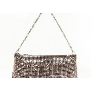 Square Sequin Brillant Metallic Mesh Fabric For Decoration CE SGS Listed