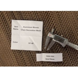 8mm hole size 1.2mm Wire dimeter HF-08 Color Aluminium Woven Chain Decoration