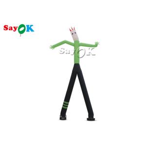Dancing Inflatable Man 8m 24ft Green Mini Hand Shaking Inflatable Air Dancer Man
