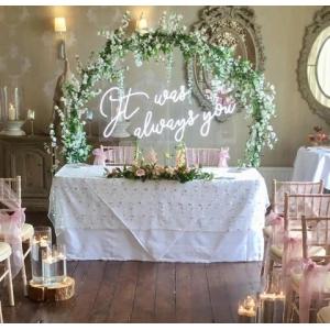 Sitting Party Neon Lighted Sign 8mm 60cm PS Backboards