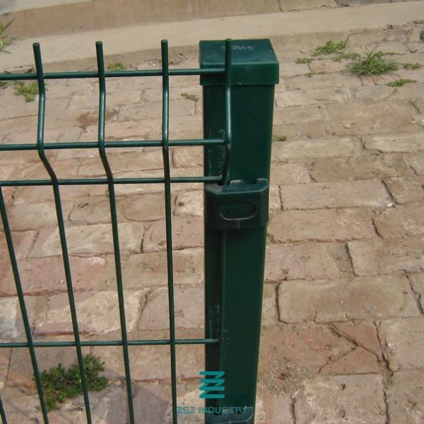 PVC Coated Iron Metal Fence Posts Square Shape 50x50mm Diameter