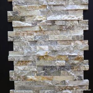 Natural stone , China Limestone Grey Wall Callding Ledge Stone