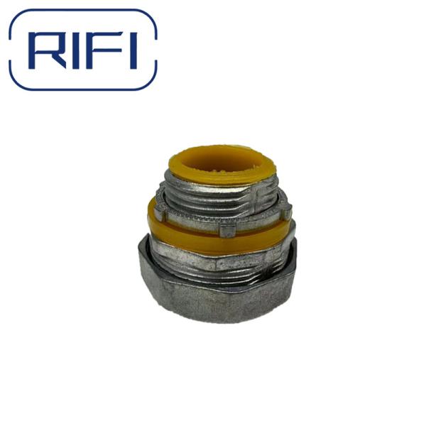 RIFI-Zinc Liquid Tight Flexible Conduit Straight Connector Bond To Boxes And Enclosures